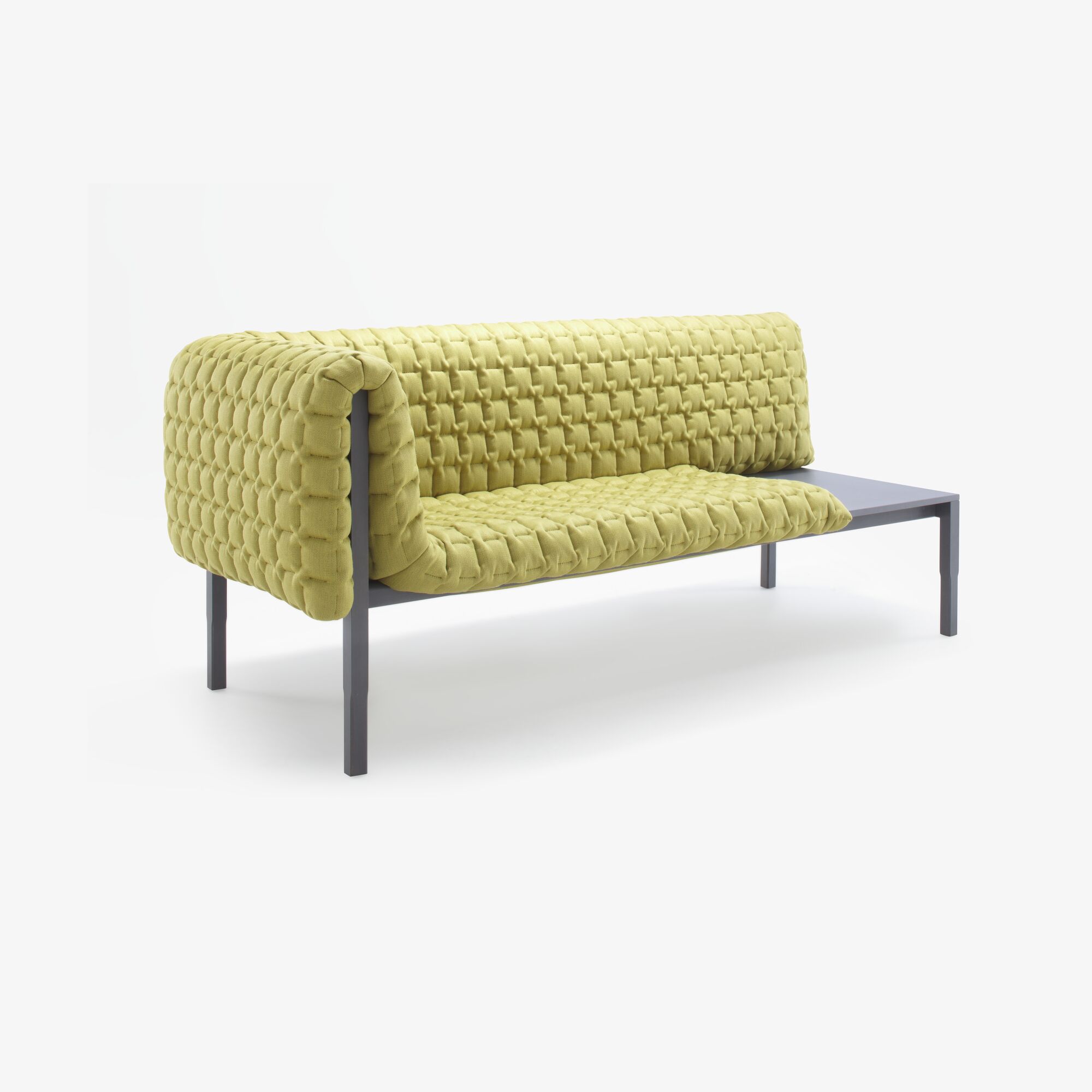 Image 1-armed settee right with table surface  3