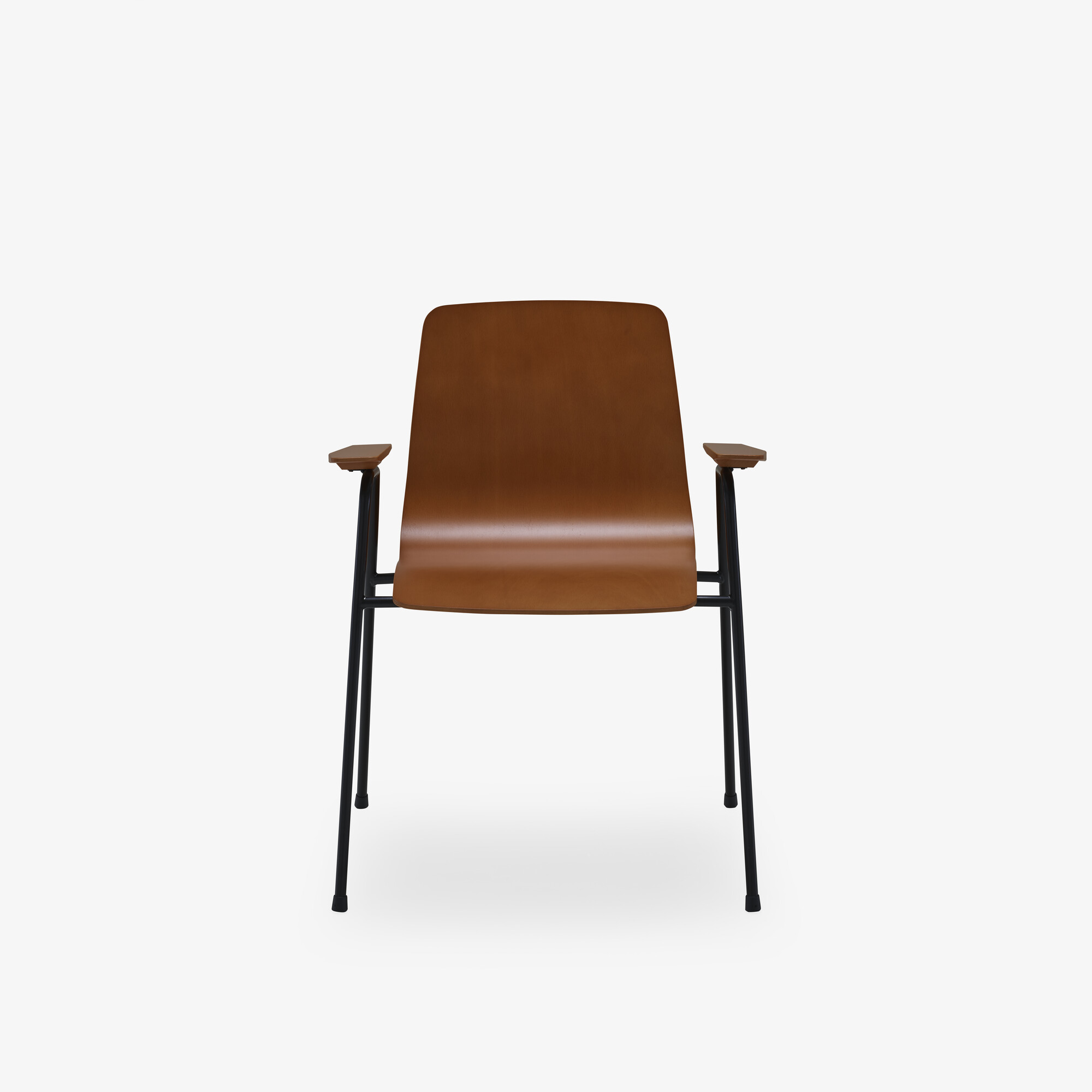 Image Carver chair black lacquered steel base  1