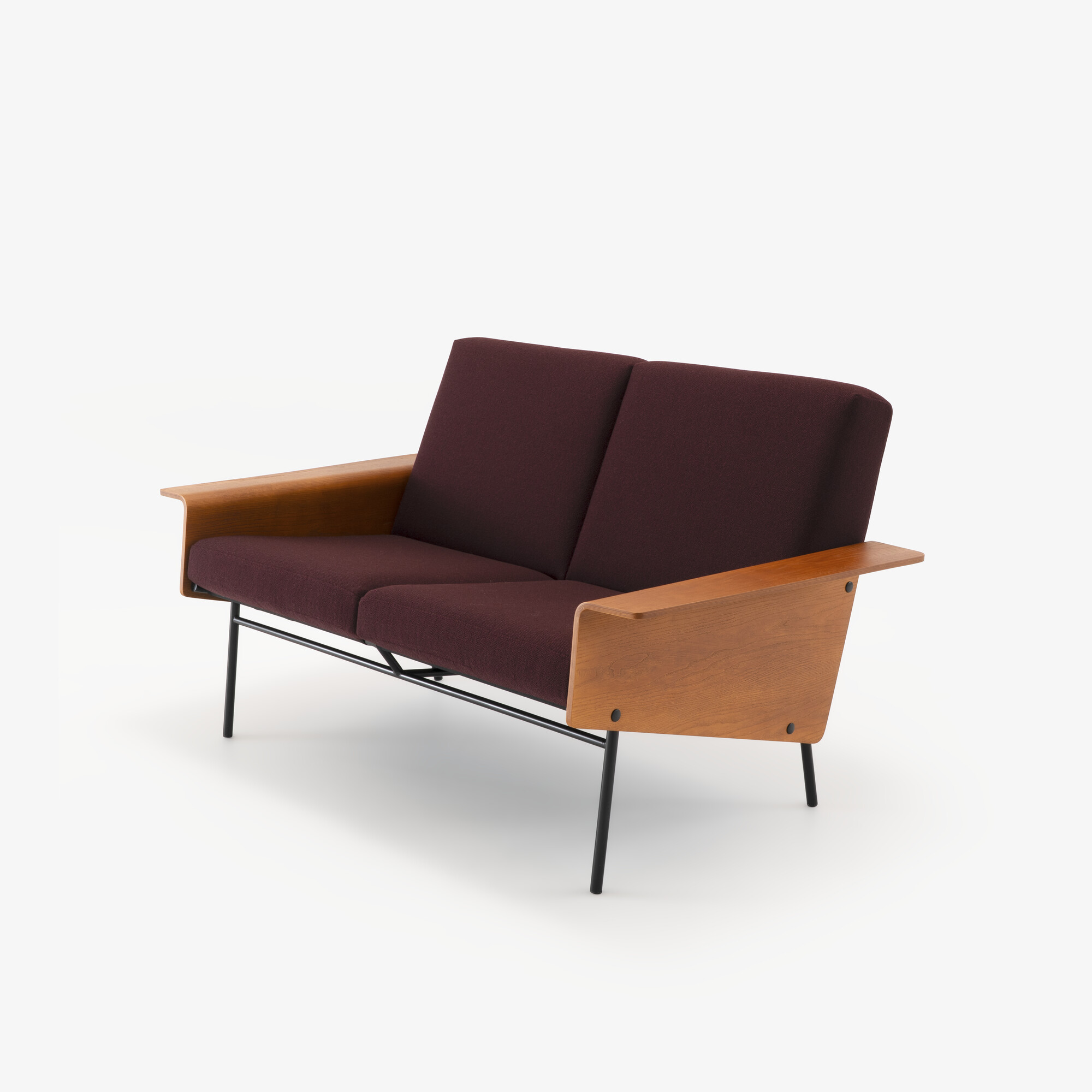 Image Settee wood arms  1