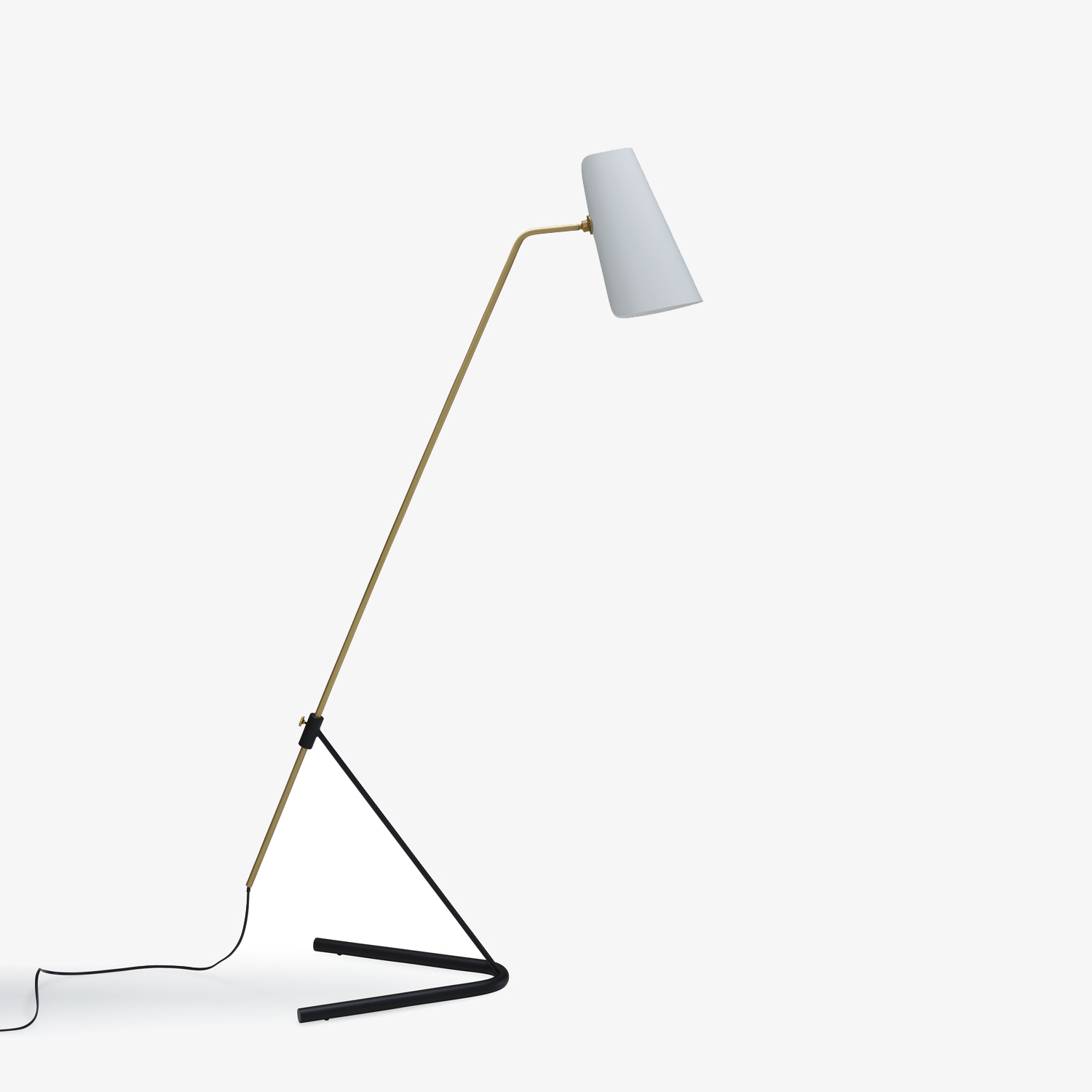 Image Floor standard lamp white shade  2