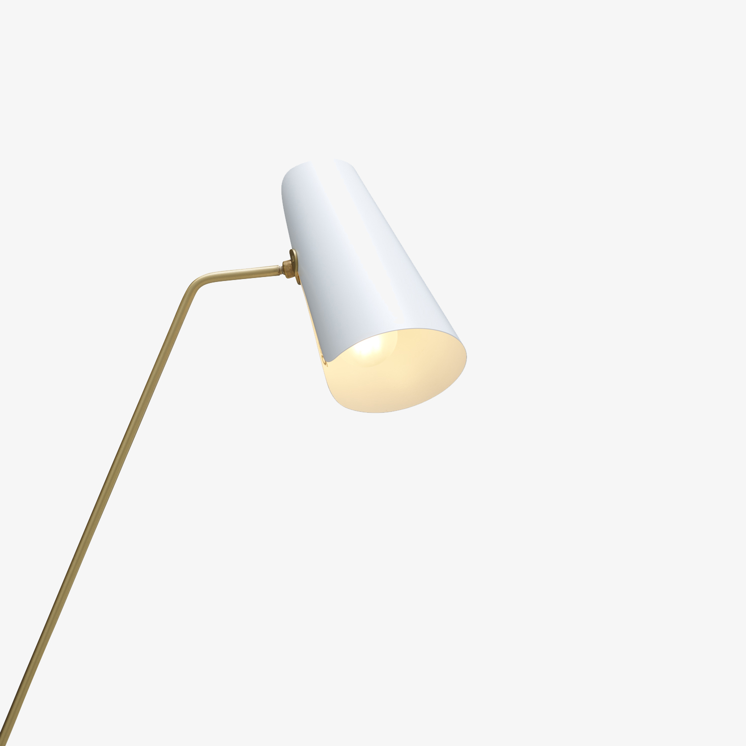 Image Floor standard lamp white shade  3