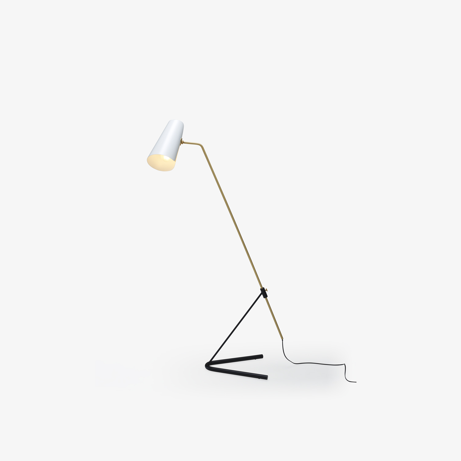 Image FLOOR STANDARD LAMP WHITE SHADE 
