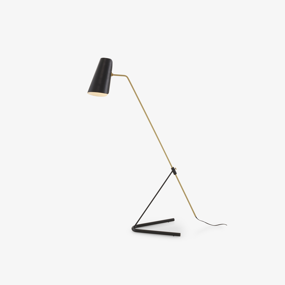 Image Floor standard lamp black shade  1