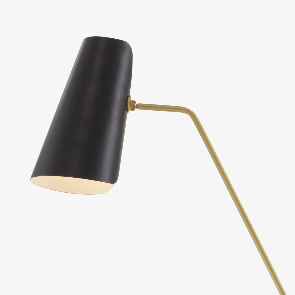 Image Floor standard lamp black shade  3