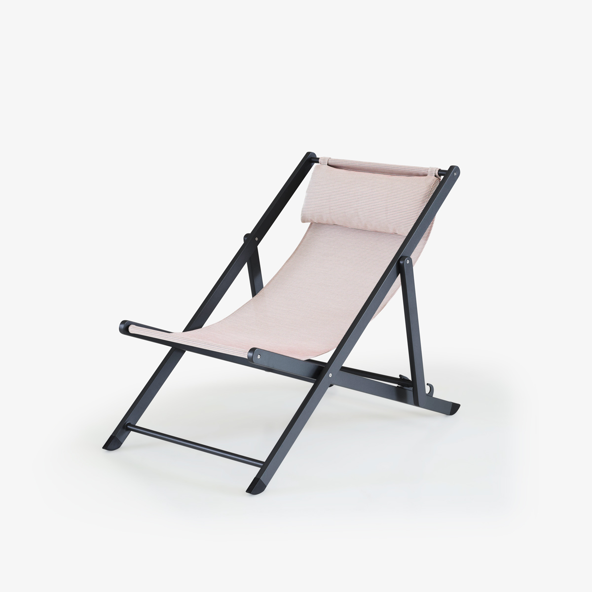 Image Set of 2 deck chairs jaspe (pink)  2