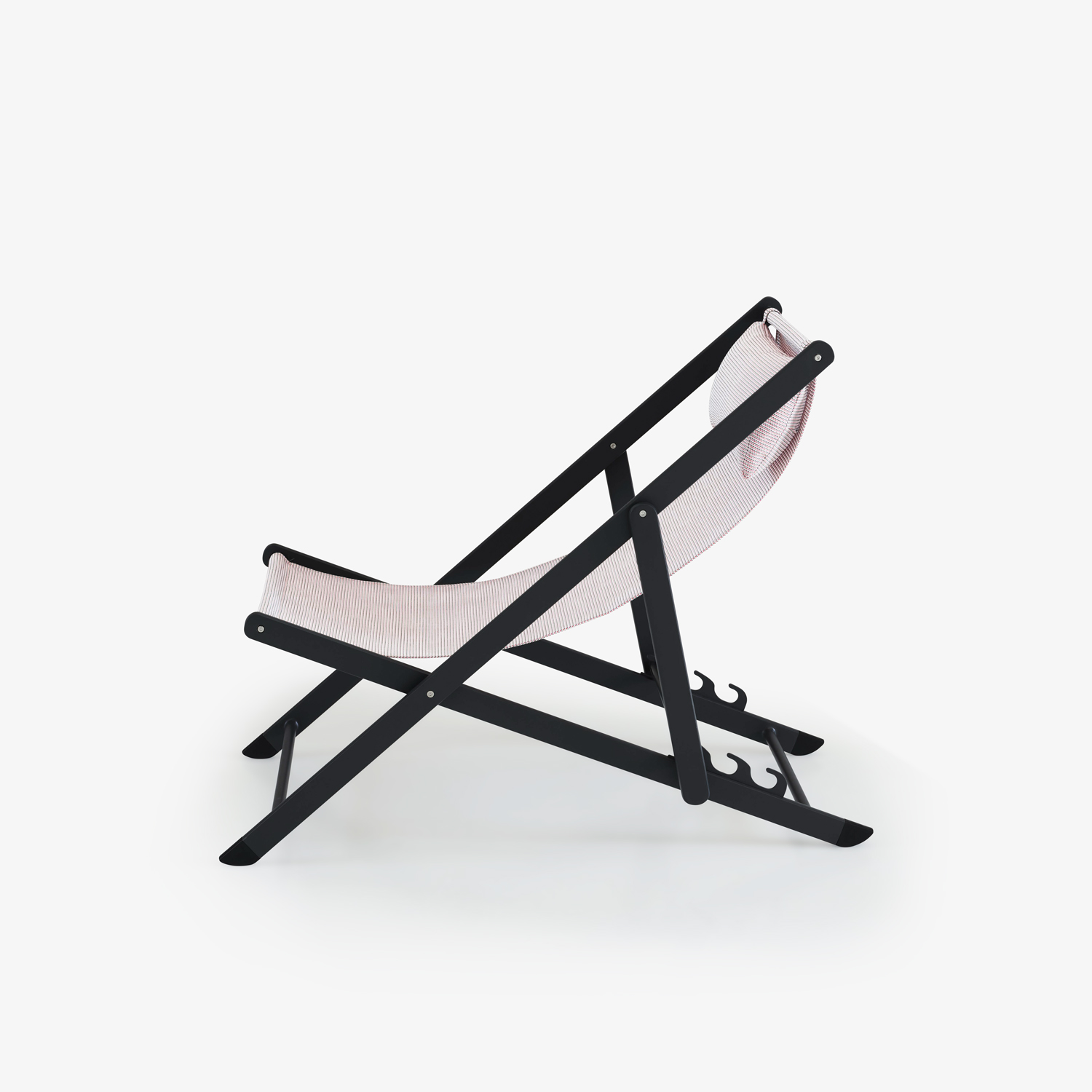 Image Set of 2 deck chairs jaspe (pink)  3