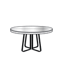 DINING TABLE EXTENSION MATCHING THE TOP BLACK LACQUERED BASE